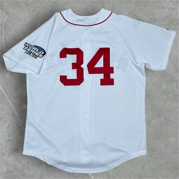 Majestic Jersey David Ortiz #34 Boston Red Sox 2004 World Series Sz Large Stains - Picture 1 of 11